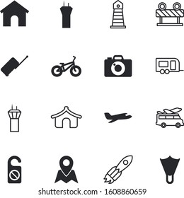 travel vector icon set such as: ride, marker, development, truck, handbag, passenger, front, lighthouse, needle, continent, beacon, pair, vintage, up, agency, harbor, optical, cycle, long, real, park