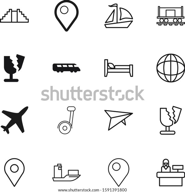 travel vector icon set such as: accommodation,\
high, sail, mobility, extreme, vessel, reception, hostel,\
assistance, leisure, building, earth, wave, girl, ruin, hang,\
world, skateboard, round,\
button
