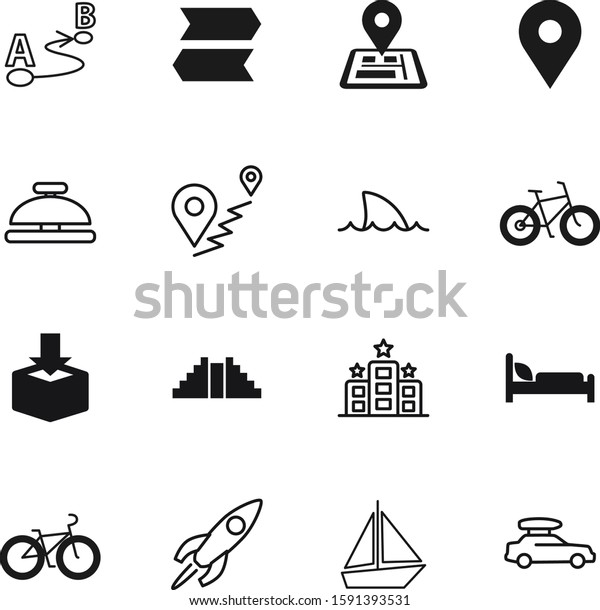 travel vector icon set such as: lobby, clinic,\
south, cartoon, drawn, shuttle, rack, cartography, car, routing,\
mark, aggressive, linear, services, information, mayan, up, space,\
find, coffee, future