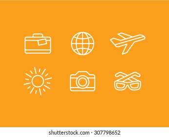 Travel vector icons