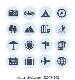 Travel vector icons