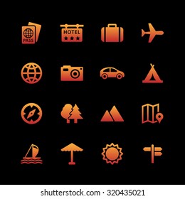 Travel vector icons