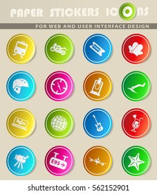travel vector icons for user interface design