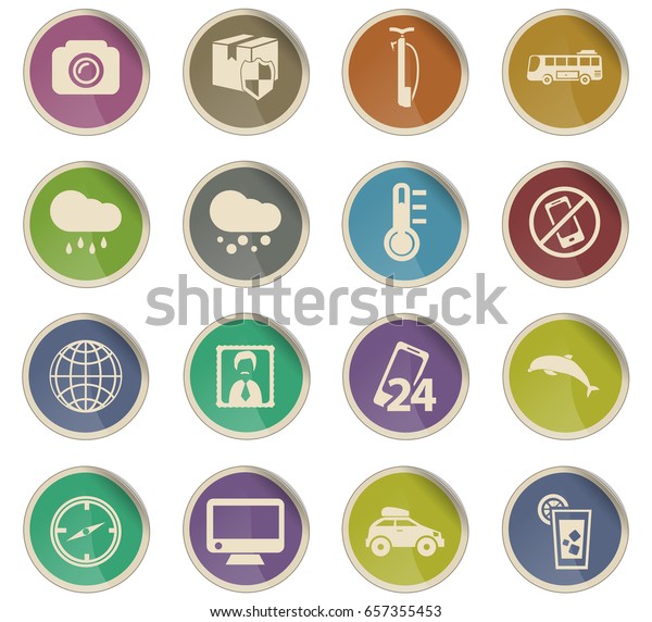 travel vector\
icons for user interface\
design