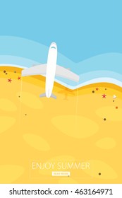 Travel vector illustration in a flat style. Air tourism.Summer holidays, vacation.