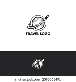 Travel vector logo design template