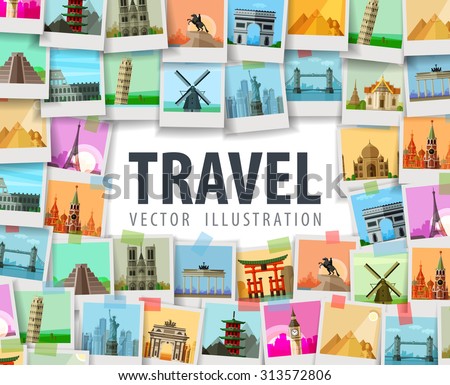 travel vector logo design template. trip or vacation icon