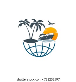 travel vector logo illustration
