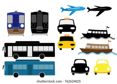 travel vector set