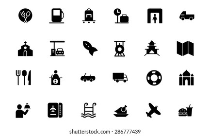 Travel Vector Solid Icons 5 