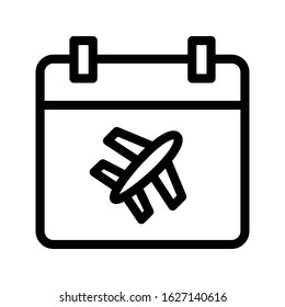 travel vector thin line icon 