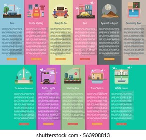 Travel Vertical Banner Concept
