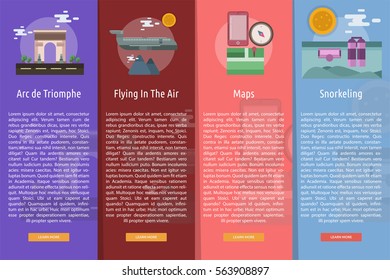 Travel Vertical Banner Concept