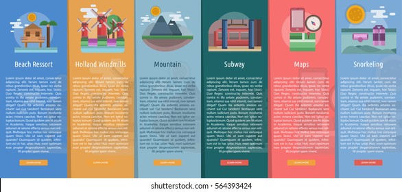 Travel Vertical Banner Concept