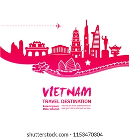 Travel To Vietnam Vector