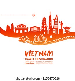 Travel To Vietnam Vector