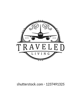 travel vintage logo design