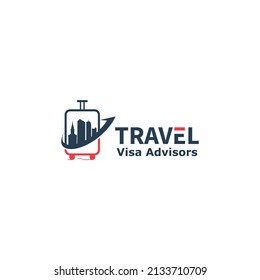 Travel Visa Advisors logo template