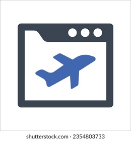 Travel vlogger Icon, Vector Graphics
