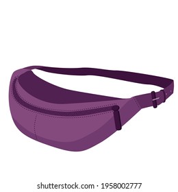 Travel waist bag in the color of African violet. Travel Storage items