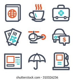 Travel web icons