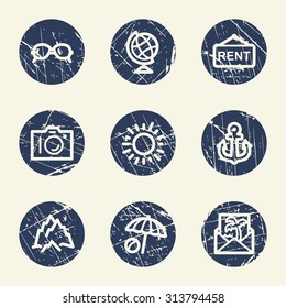 Travel web icons
