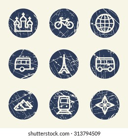Travel web icons