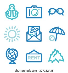 Travel web icons