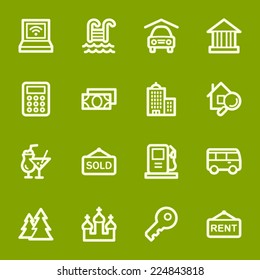 Web-Icons-Set für Reisen