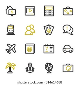 Conjunto de ícones da Web Viagem