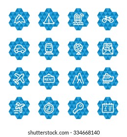 Web-Icons-Set für Reisen