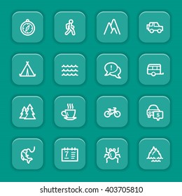 Conjunto de ícones da Web Viagem