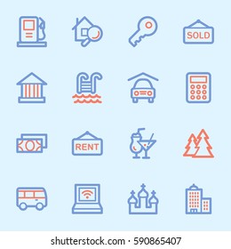 Conjunto de ícones da Web Viagem
