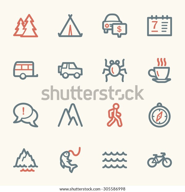 Travel web icons\
set