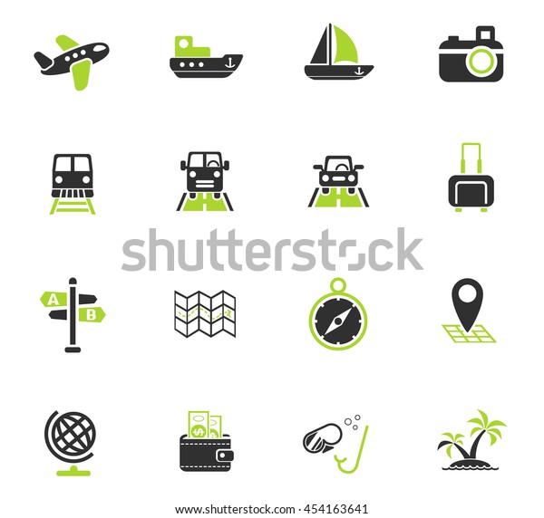 travel web icons for\
user interface design