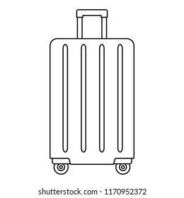 Travel wheels bag icon. Outline illustration of travel wheels bag vector icon for web design isolated on white background