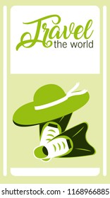 Travel the world card