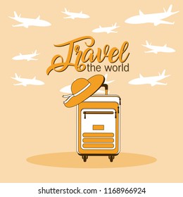 Travel the world card