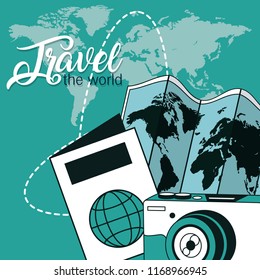 Travel the world card
