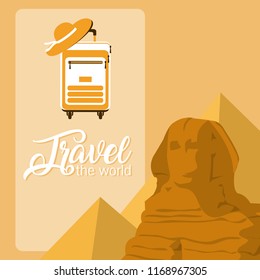 Travel the world card