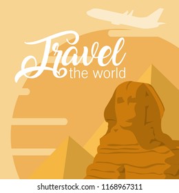 Travel the world card