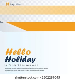 Travel the World Holiday travel time tour social media post Instagram post or web banner template vector promotion explore adventure Tourism Business Marketing summer hotel promotion vacation journey