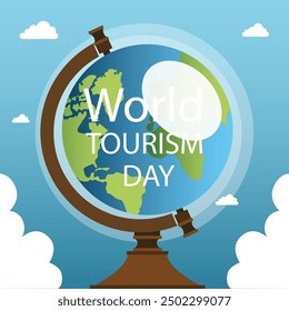 Travel the World Holiday travel time tour social media post Instagram post or web banner template vector promotion explore adventure Tourism Business Marketing summer hotel promotion vacation journey