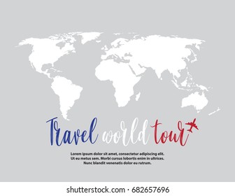 Travel World map  background.