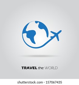 Travel the World Plane icon