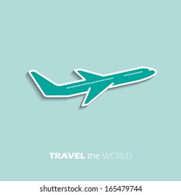 Travel the World Plane icon