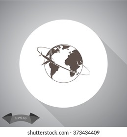 Travel the World Plane icon