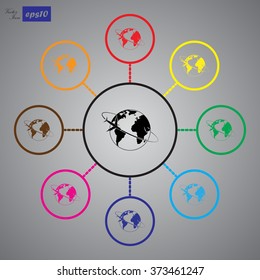 Travel the World Plane icon