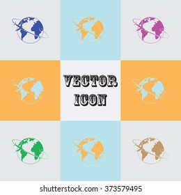 Travel the World Plane icon