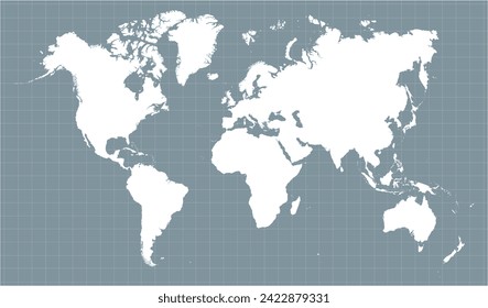 Travel worldwide, map silhouette backdrop. World map vector, isolated on background. Flat Earth, map template for web site pattern, anual report, inphographics. Globe similar worldmap icon. 